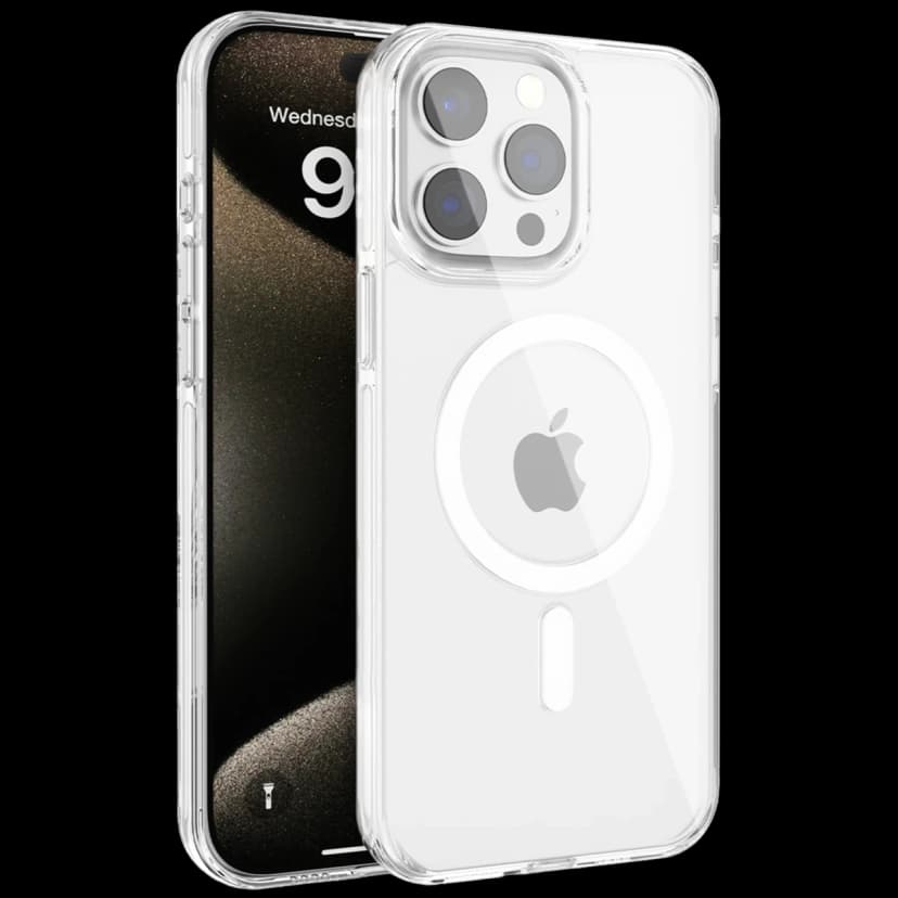 Joko Apple iPhone 15 Pro Max Gleam PC Sert Magsafe Kılıf - Şeffaf