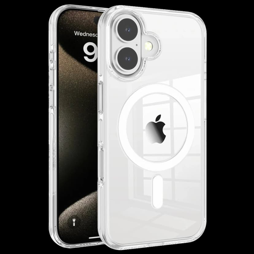 Joko Apple iPhone 16 Gleam PC Sert Magsafe Kılıf - Şeffaf