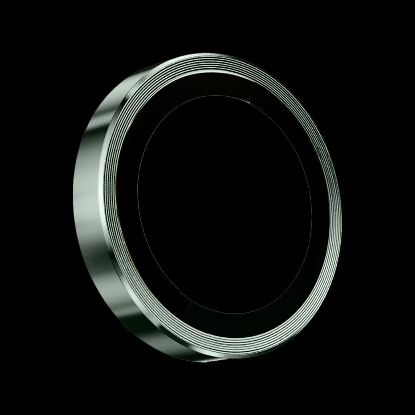 Keephone Apple iPhone 15 3D Spiral Alüminyum AR Kamera Lens Koruyucu - Açık Yeşil