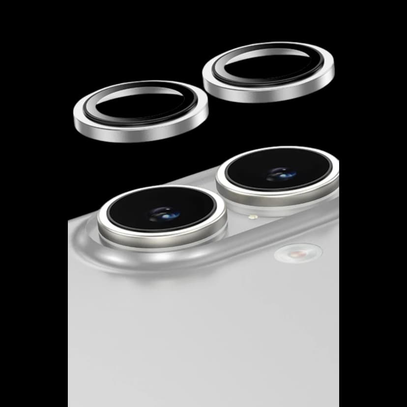 Keephone Apple iPhone 16 Capital Alüminyum AR Kamera Lens Koruyucu - Gümüş