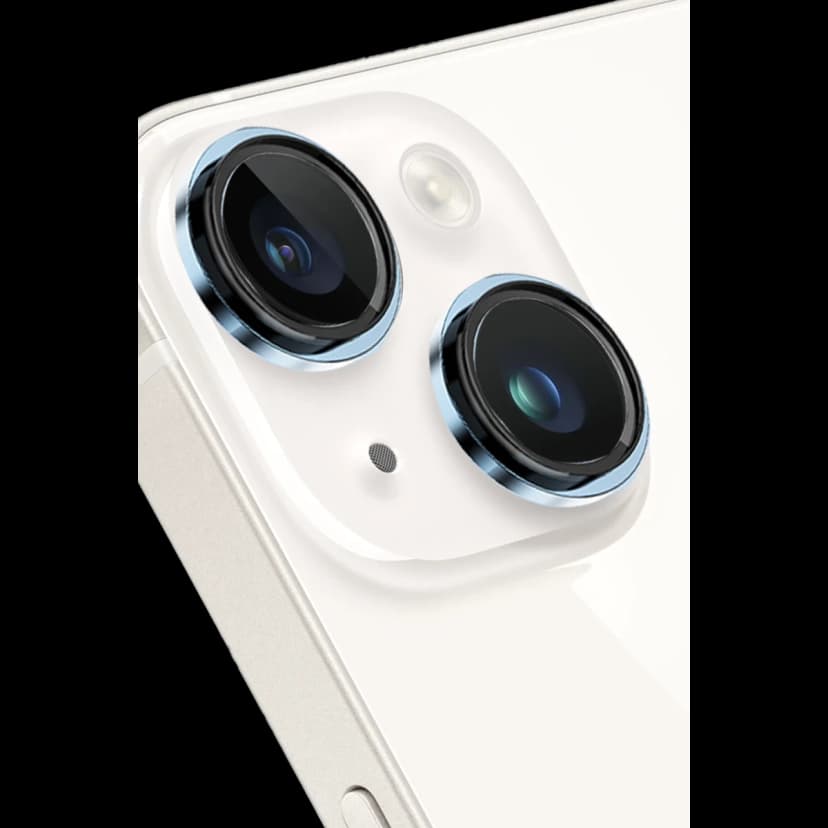 Keephone Apple iPhone 14 Capital Alüminyum AR Kamera Lens Koruyucu - Mavi