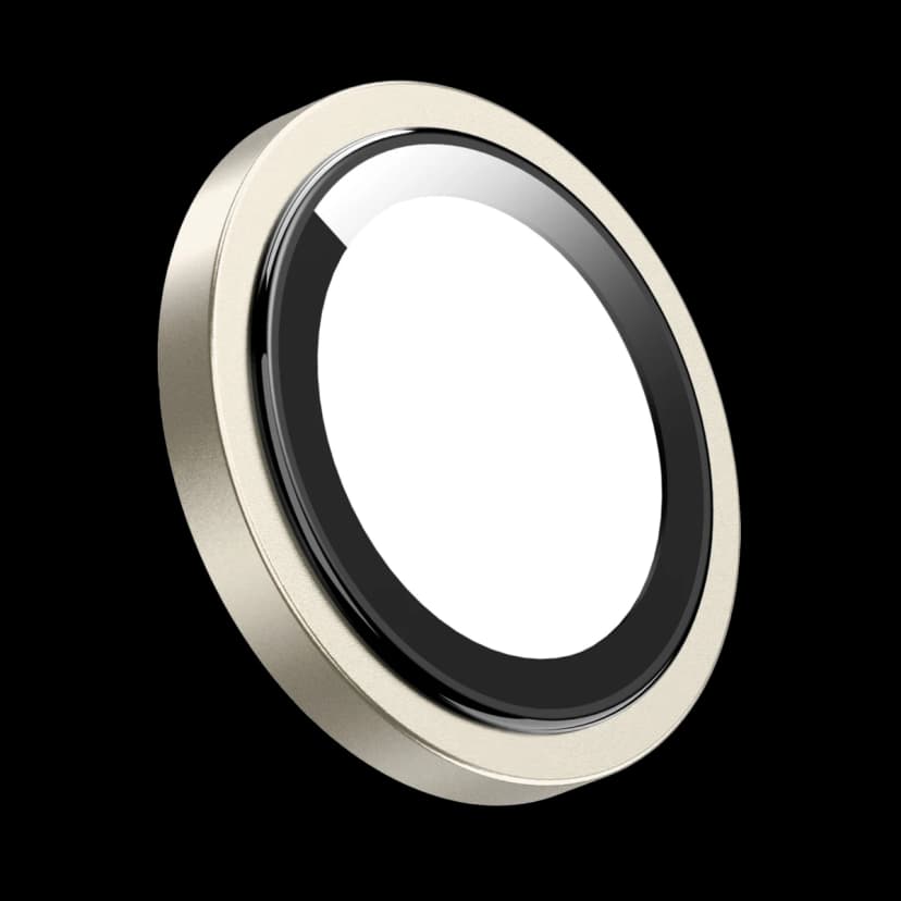 Keephone Apple iPhone 15 Capital Alüminyum AR Kamera Lens Koruyucu - Sarı