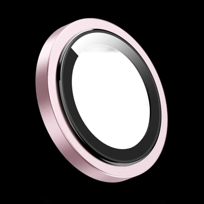 Keephone Apple iPhone 15 Capital Alüminyum AR Kamera Lens Koruyucu - Pembe