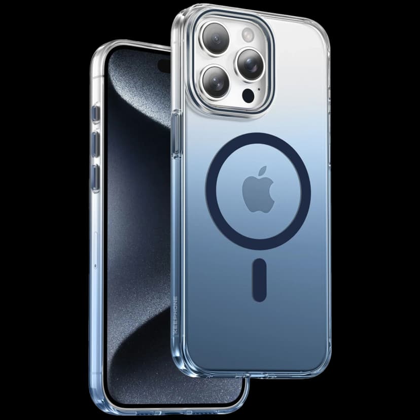 Keephone Apple iPhone 15 Pro Max Aurora Pro Magsafe Kılıf - Mavi