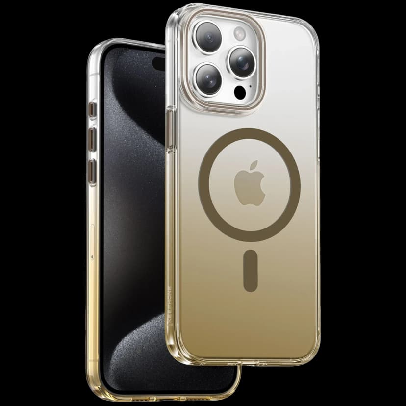 Keephone Apple iPhone 15 Pro Max Aurora Pro Magsafe Kılıf - Titan Gold