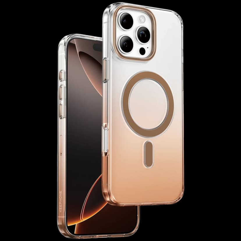 Keephone Apple iPhone 16 Pro Max Aurora Pro Magsafe Kılıf - Çöl Titanyum
