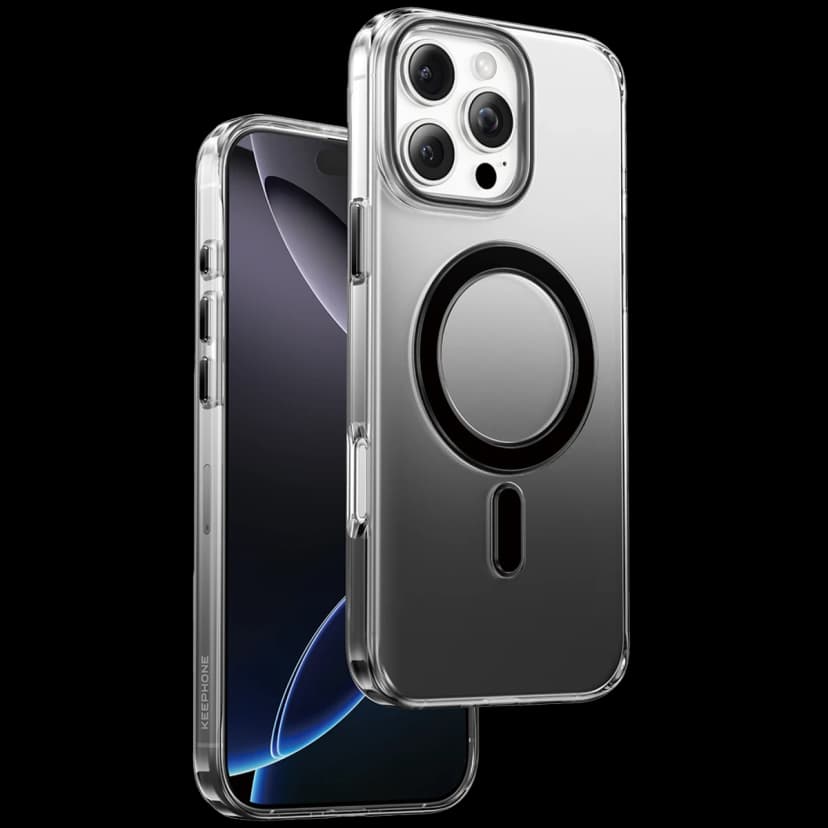 Keephone Apple iPhone 16 Pro Aurora Pro Magsafe Kılıf - Siyah Titanyum