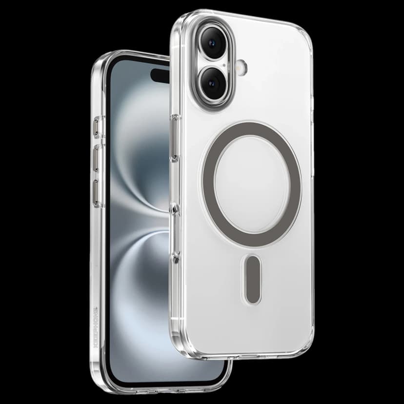 Keephone Apple iPhone 16 Aurora Şeffaf Magsafe Kılıf - Natural Titanyum