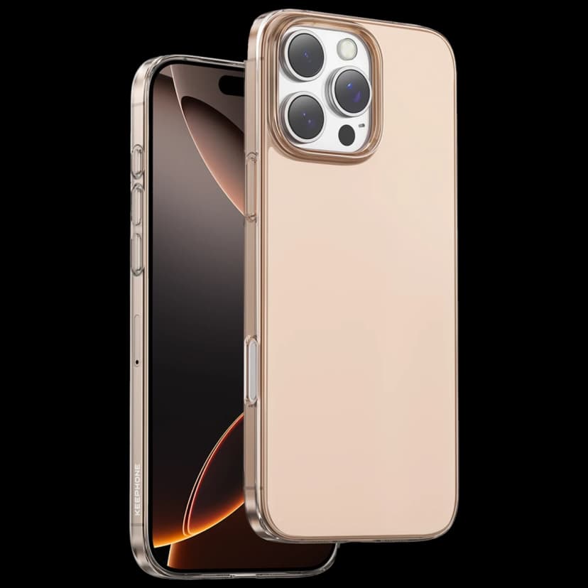 Keephone Apple iPhone 16 Pro X-Crystal Slim Kılıf - Çöl Titanyum