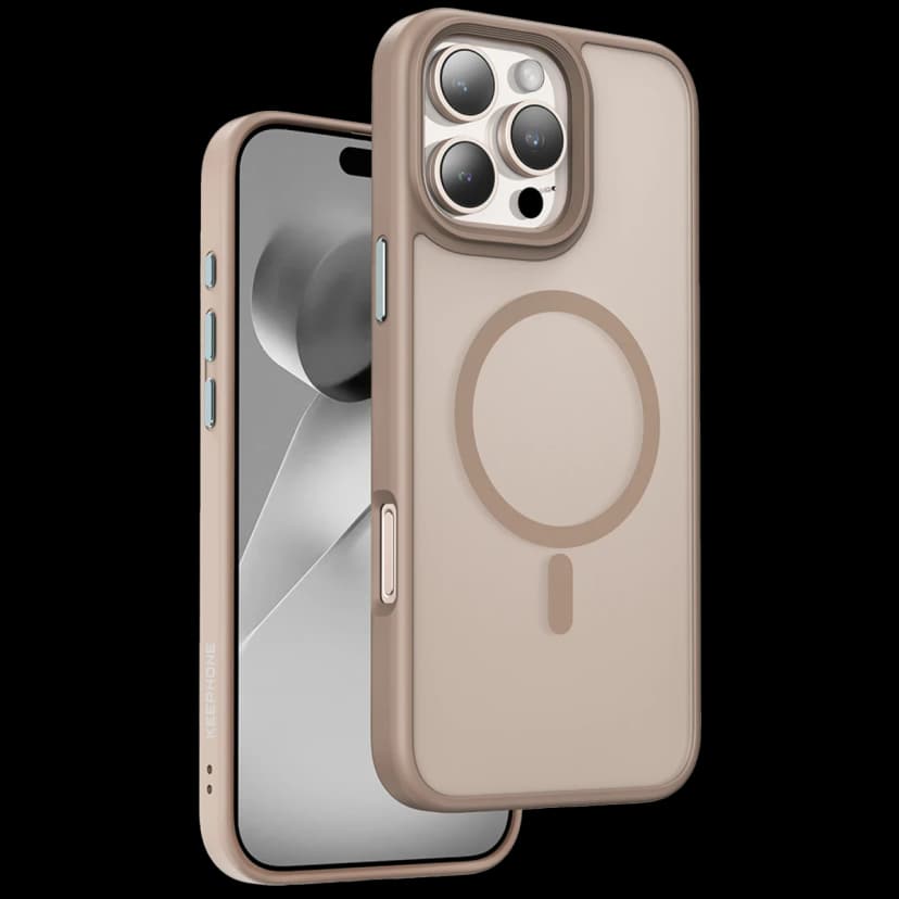 Keephone Apple iPhone 16 Pro Mago Pro Magsafe Kılıf - Çöl Titanyum