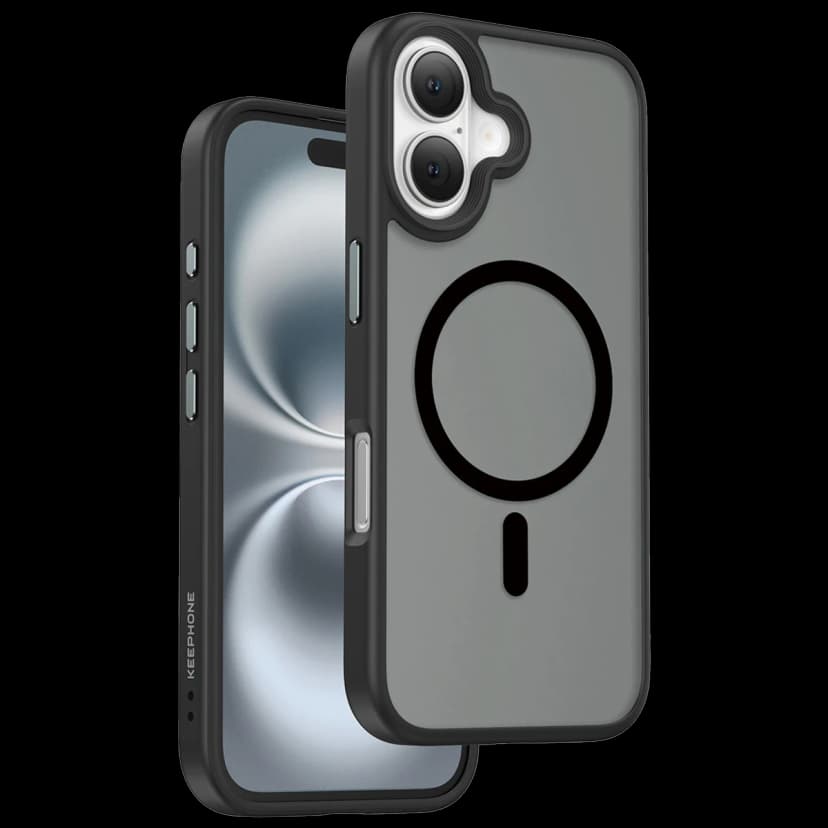 Keephone Apple iPhone 16 Mago Pro Magsafe Kılıf - Siyah Titanyum
