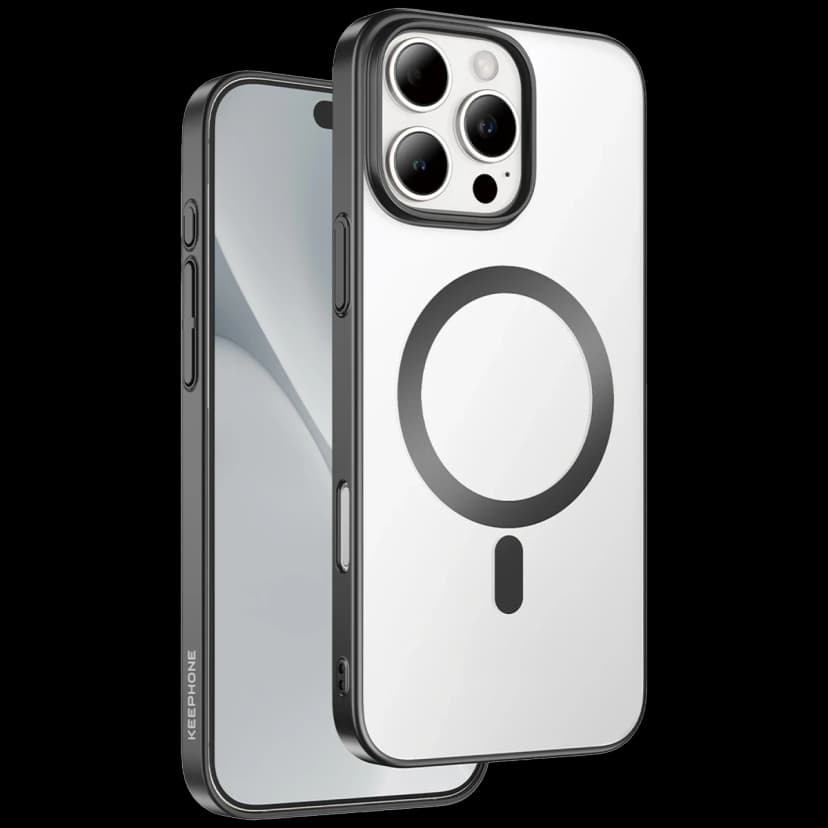 Keephone Apple iPhone 16 Pro Skingrip Magsafe Kılıf - Siyah Titanyum