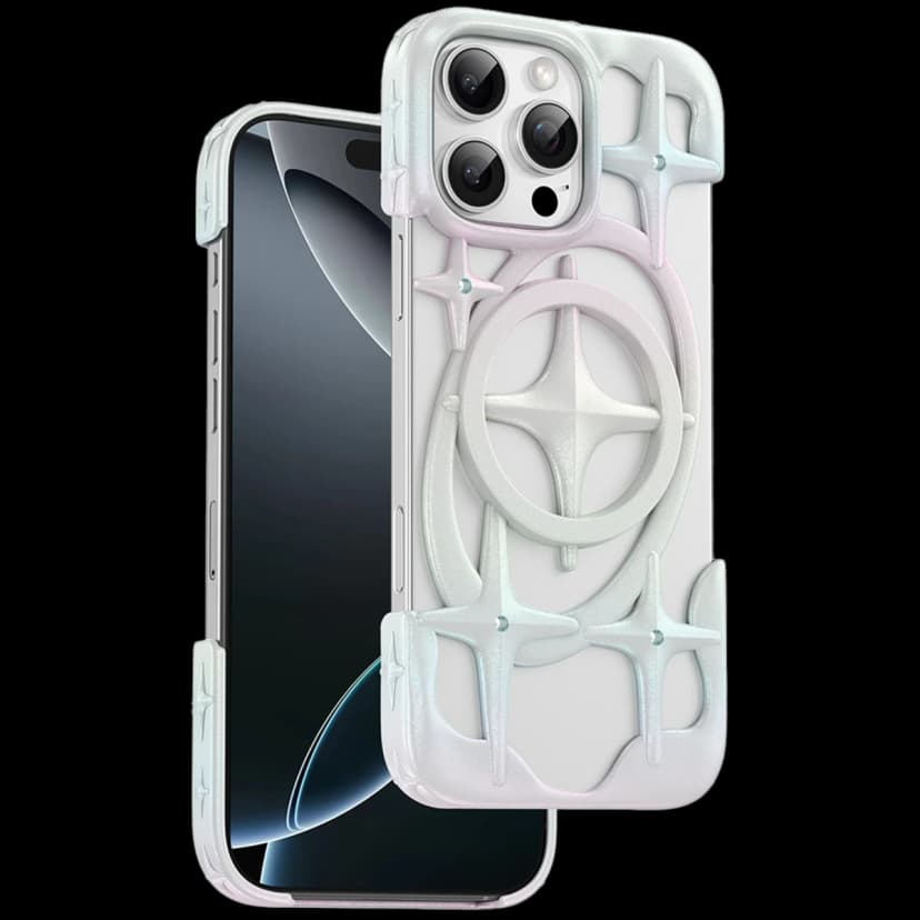 Keephone Apple iPhone 16 Pro Max Stella Magsafe Kılıf - Beyaz