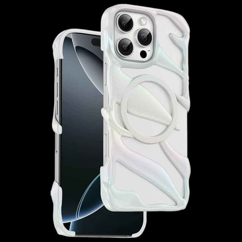 Keephone Apple iPhone 16 Pro Max Helios Magsafe Kılıf - Beyaz