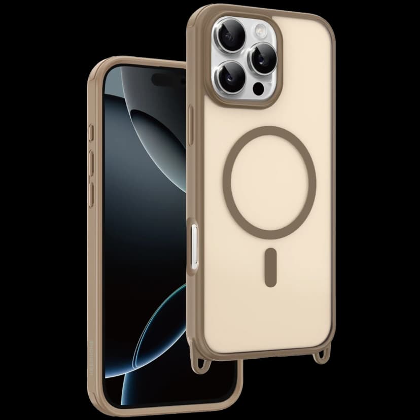 Keephone Apple iPhone 16 Pro MagArmor Magsafe Kılıf - Çöl Titanyum