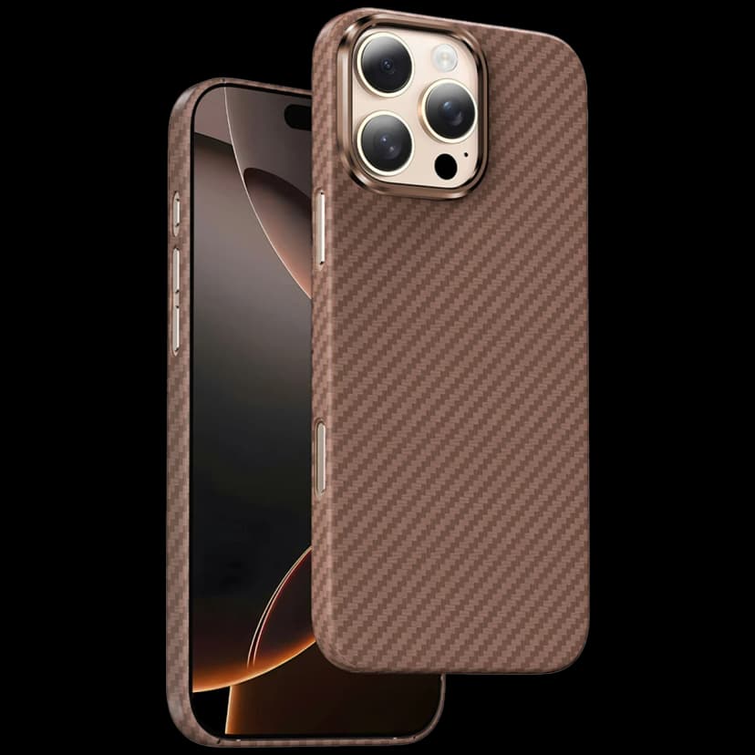 Keephone Apple iPhone 16 Pro Kevlar Magsafe Kılıf - Çöl Titanyum