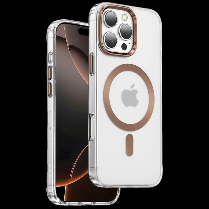 Keephone Apple iPhone 16 Pro Max Dazzle Pro Matte Magsafe Kılıf - Çöl Titanyum