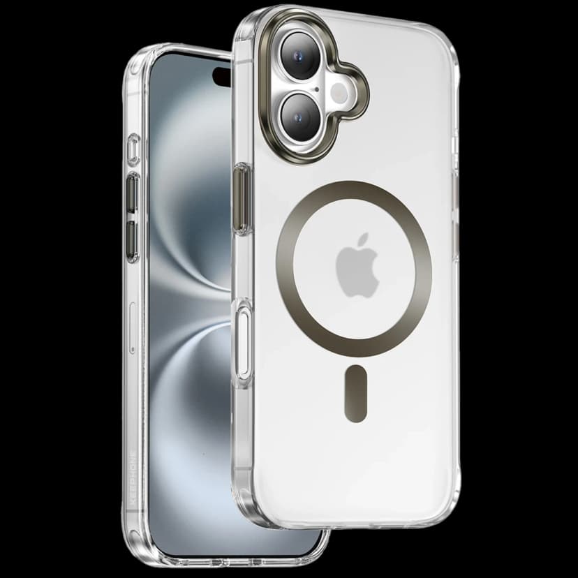 Keephone Apple iPhone 16 Dazzle Pro Matte Magsafe Kılıf - Natural Titanyum