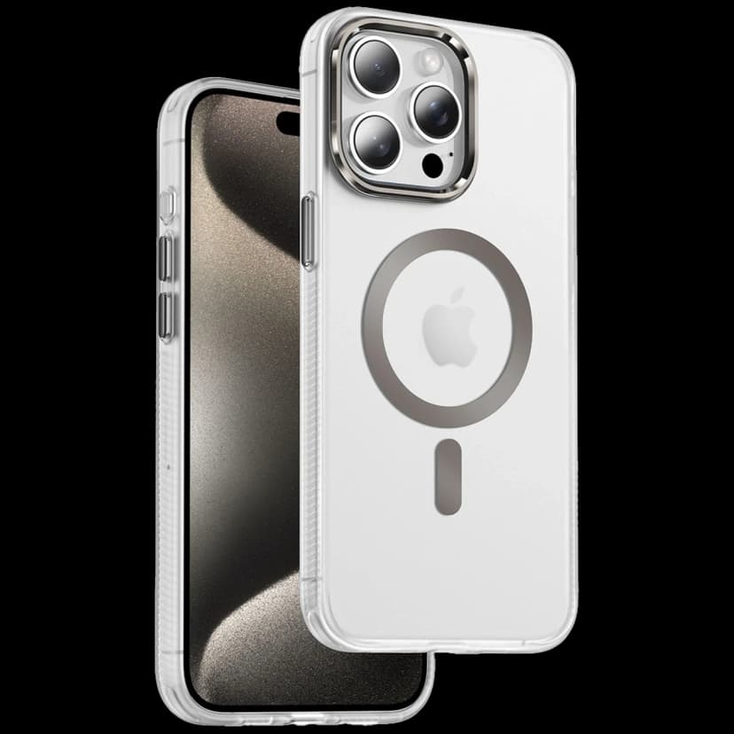 Keephone Apple iPhone 15 Pro Max Dazzle Pro Matte Magsafe Kılıf - Çöl Titanyum
