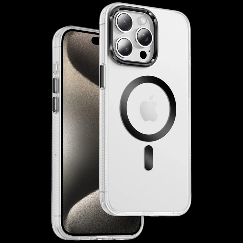 Keephone Apple iPhone 15 Pro Max Dazzle Pro Matte Magsafe Kılıf - Siyah