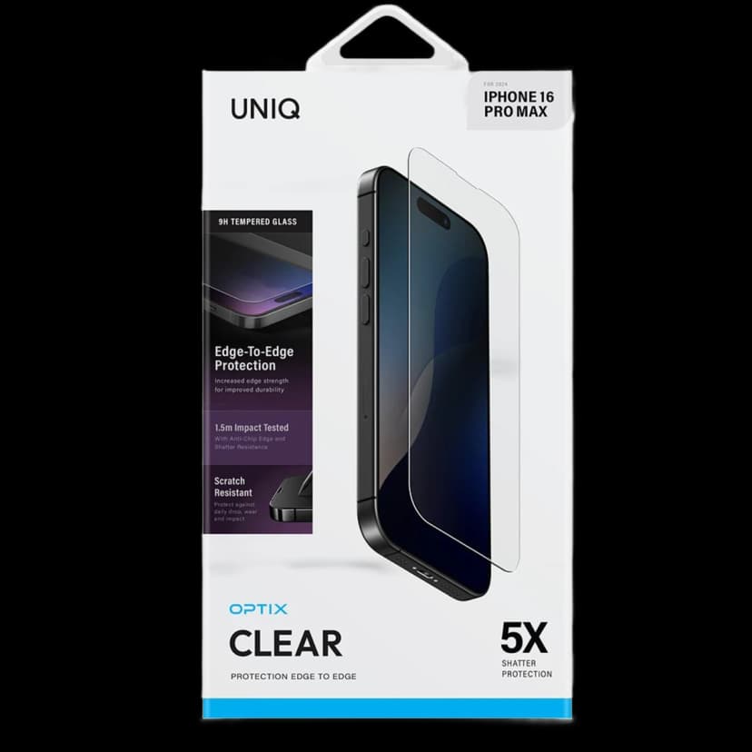 Uniq Apple iPhone 16 Optix Clear Cam Ekran Koruyucu - Şeffaf