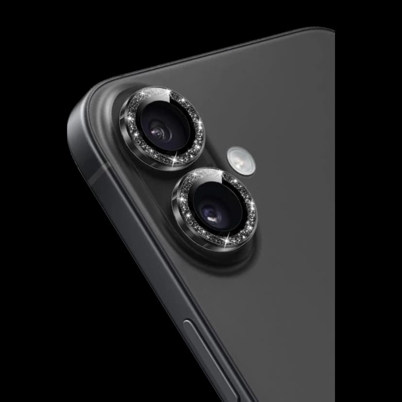 Keephone Apple iPhone 16 Maria Simli Kamera Lens Koruyucu - Siyah