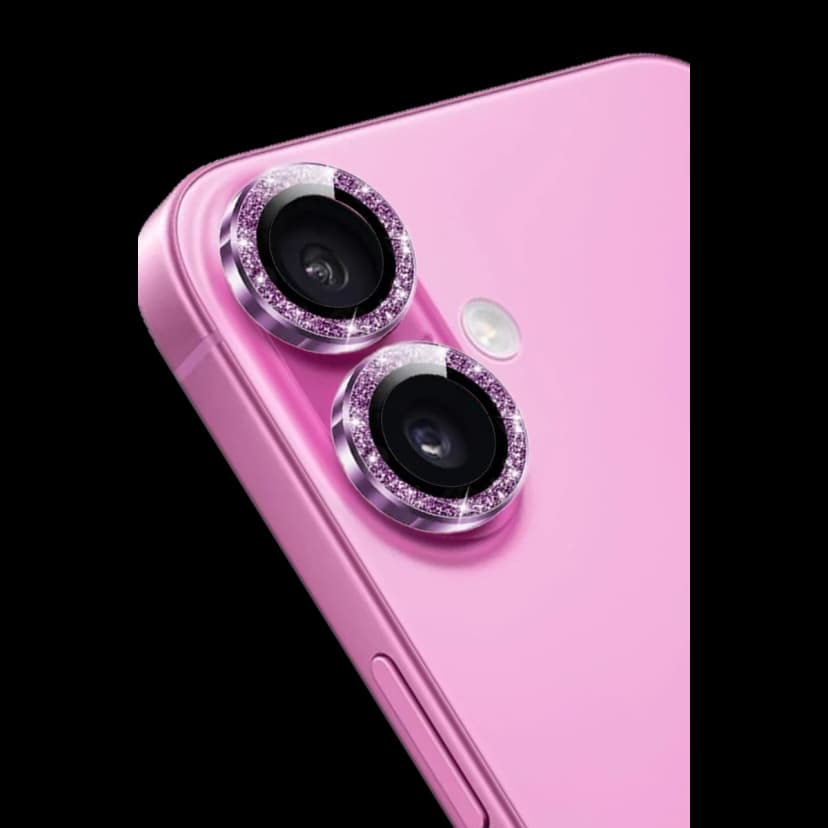 Keephone Apple iPhone 16 Maria Simli Kamera Lens Koruyucu - Pembe