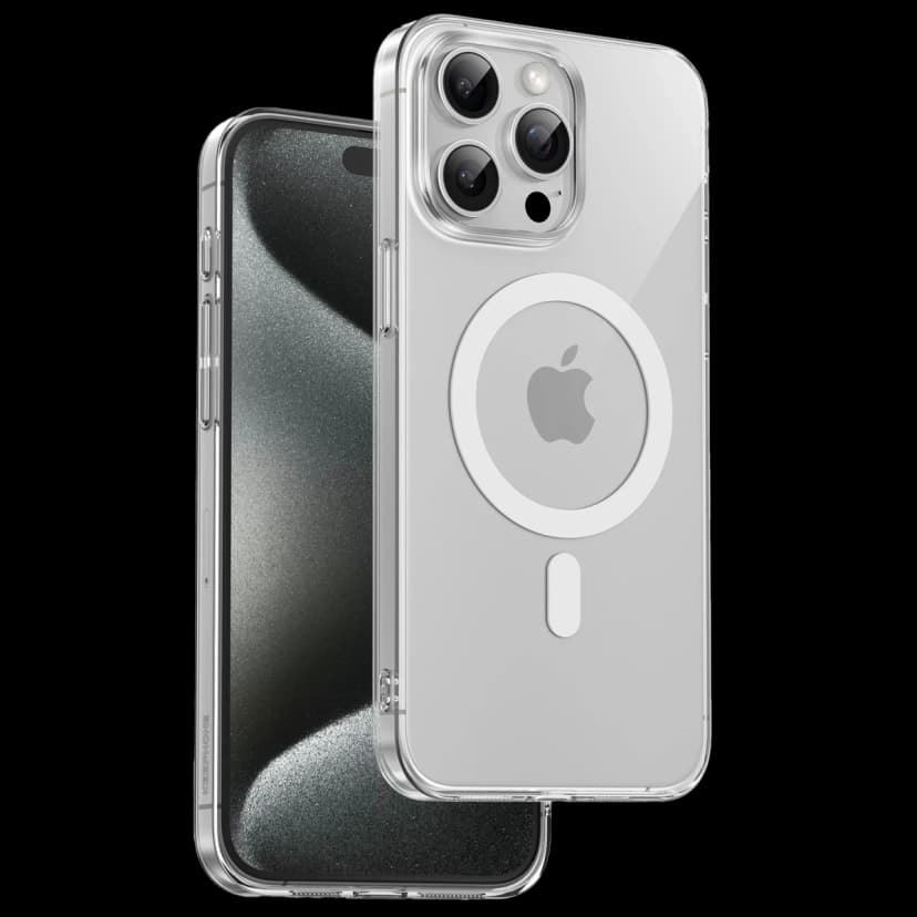 Keephone Apple iPhone 15 Pro Max X-Crystal Slim Magsafe Kılıf - Şeffaf