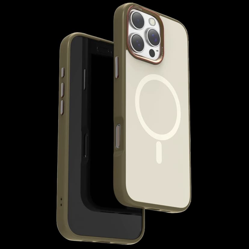 URR Apple iPhone 16 Pro Max Matte Pure Glass Magsafe Kapak - Gold