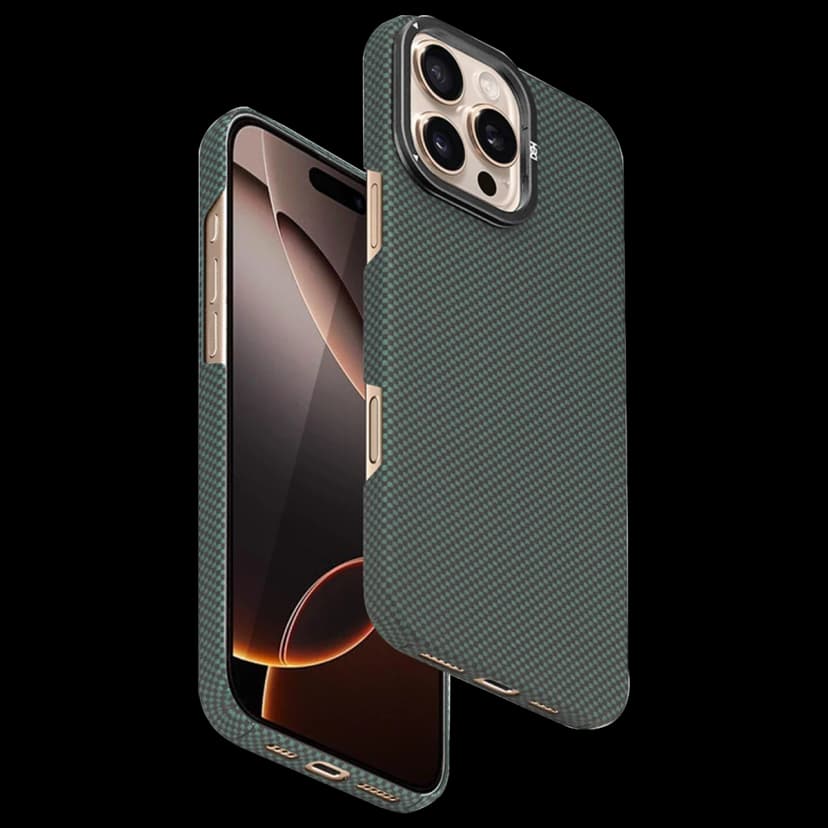 HDD Apple iPhone 16 Pro Blaze 1000D Kevlar Magsafe Kılıf - Yeşil