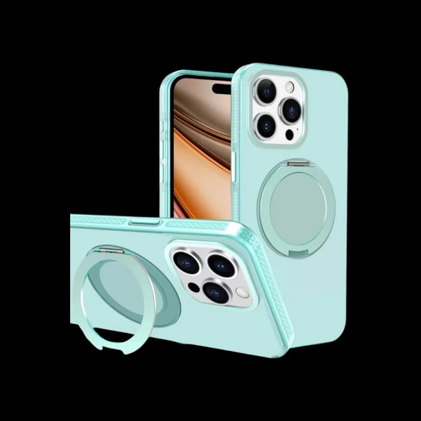 Yesido Apple iPhone 16 Pro PC17 Roza Magsafe Standlı Kapak - Mavi