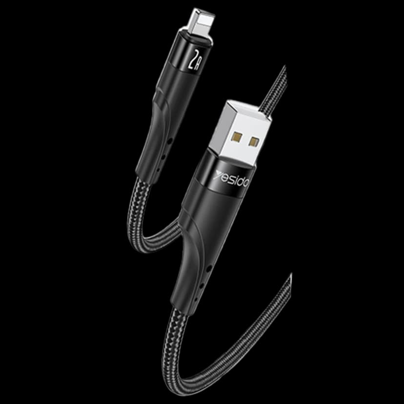 Yesido CA109 3M 2A Usb to Lightning Hızlı Şarj Kablosu - Siyah