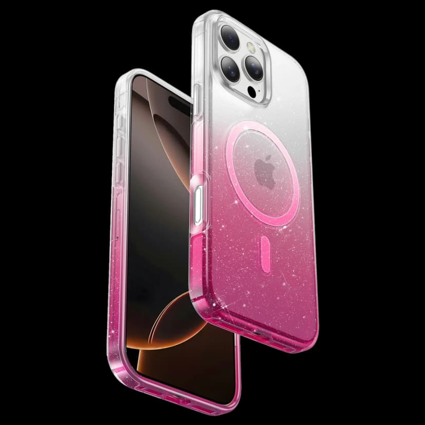 Keephone Apple iPhone 16 Pro Max Lillian Simli Magsafe Kılıf - Pembe