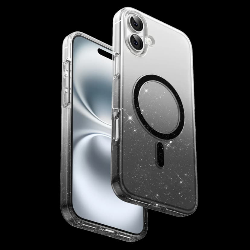Keephone Apple iPhone 16 Lillian Simli Magsafe Kılıf - Siyah