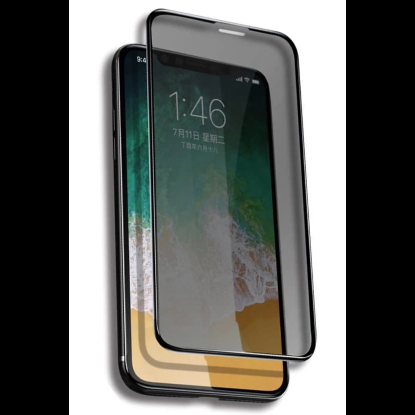 Yesido Apple iPhone 16 Pro TG13 5D Hayalet Cam Ekran Koruyucu - Siyah