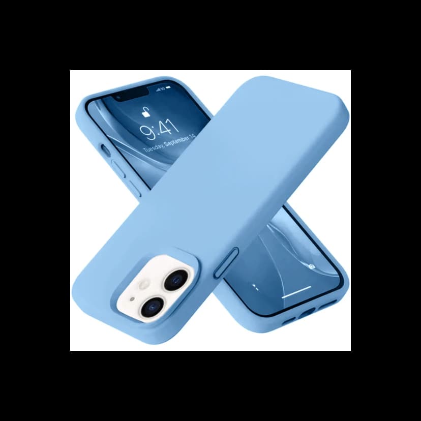 Newface Apple iPhone 12 Kılıf Nano içi Kadife Silikon - Mavi