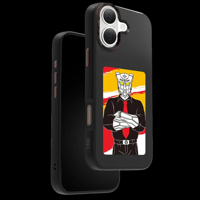 URR Apple iPhone 16 NFC Smart Case Akıllı Kapak - Siyah