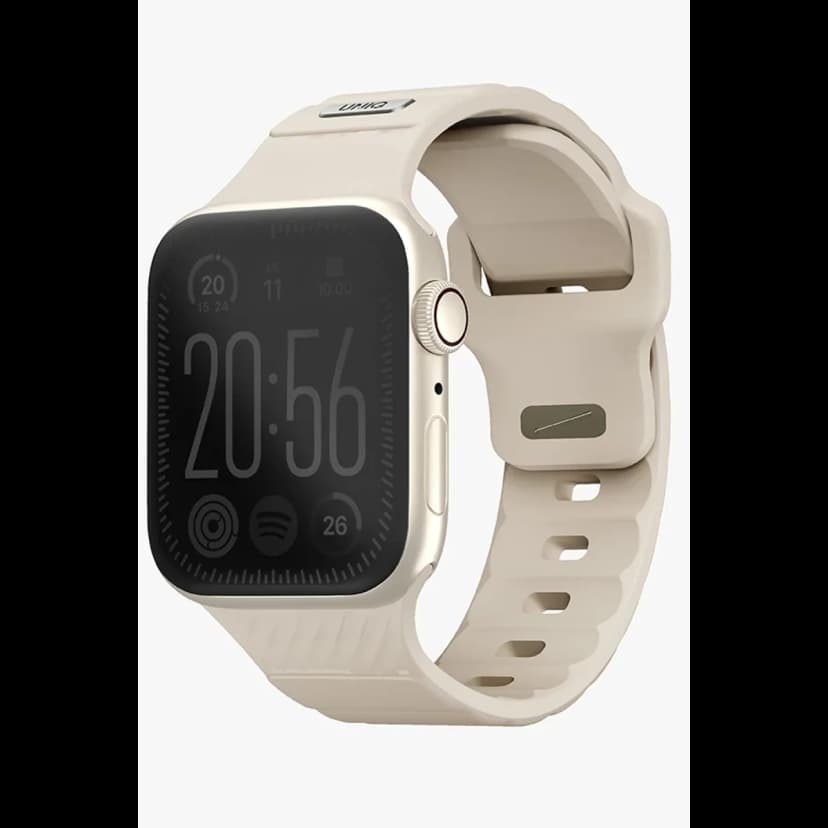 Uniq Apple Watch 41mm Stride FKM Silikon Kordon - Bej