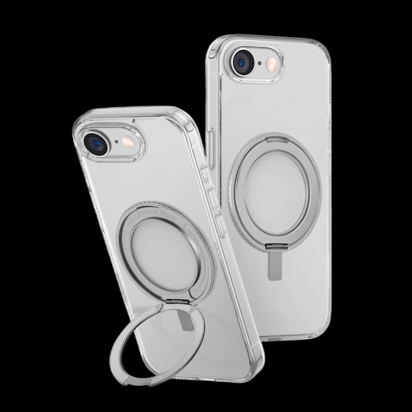 Uniq Apple iPhone 16E Swivix Rotating Kickstand Kapak - Şeffaf