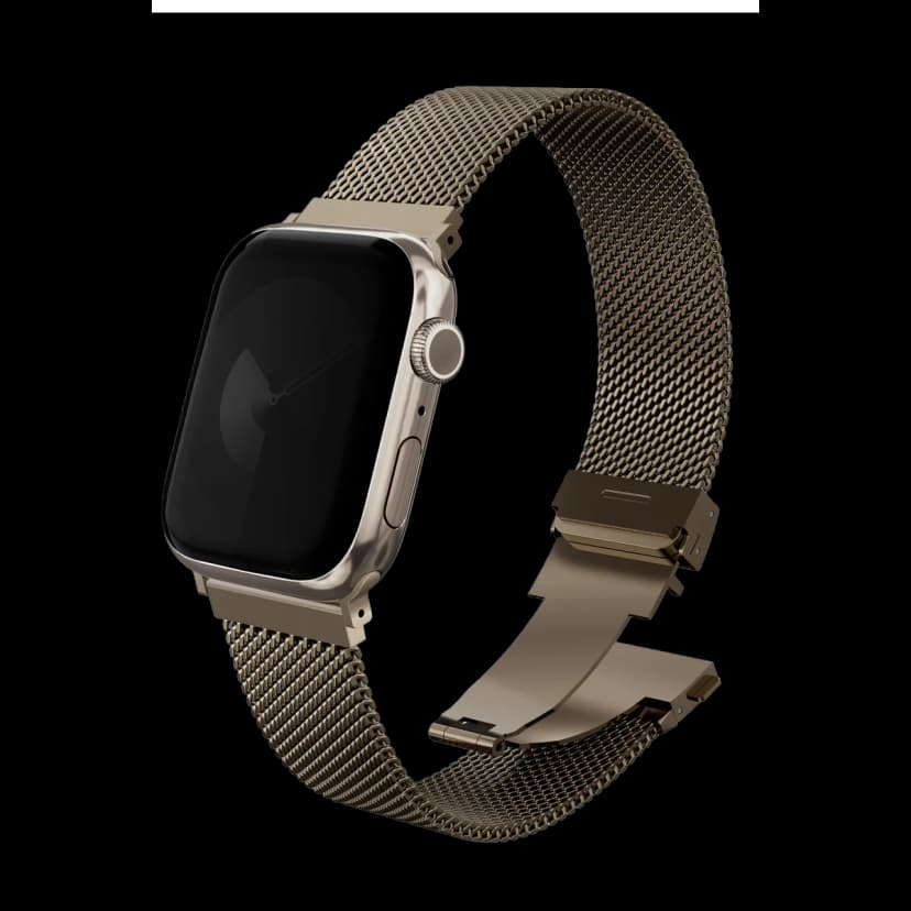 Uniq Apple Watch Ultra 41mm Dante Pro Çelik Örgü Kordon - Gold