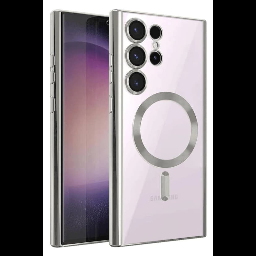 Newface Samsung Galaxy S25 Ultra Kılıf Kross Magneticsafe Kapak - Gümüş