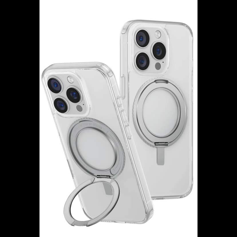 Uniq Apple iPhone 16 Pro Max Swivix Rotating Kickstand Kapak - Şeffaf