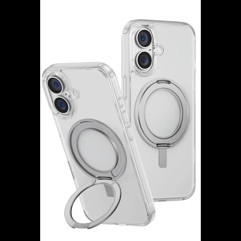 Uniq Apple iPhone 16 Plus Swivix Rotating Kickstand Kapak - Şeffaf