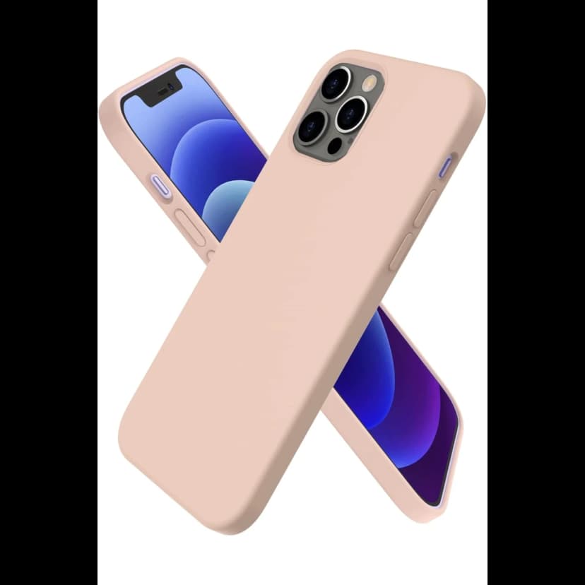 Newface Apple iPhone 12 Pro Kılıf First Silikon - Pudra