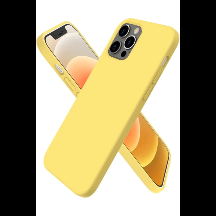 Newface Apple iPhone 12 Pro Max Kılıf First Silikon - Sarı