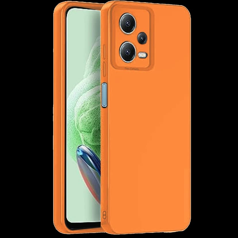 Newface Xiaomi Redmi Note 12 Pro 5G Kılıf Nano içi Kadife Silikon - Turuncu