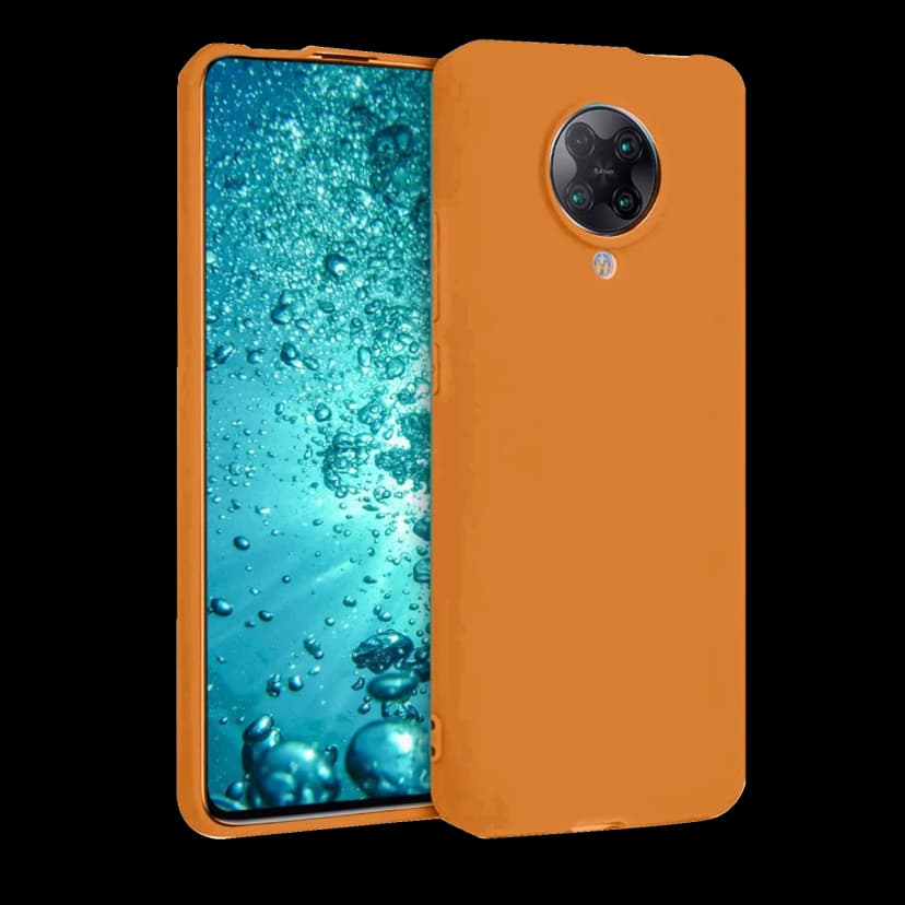 Newface Xiaomi Redmi K30 Pro Kılıf Nano içi Kadife Silikon - Turuncu