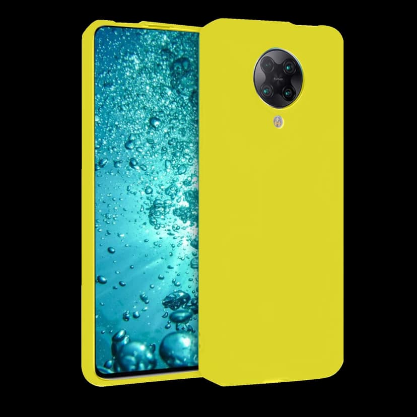 Newface Xiaomi Redmi K30 Pro Kılıf Nano içi Kadife Silikon - Sarı