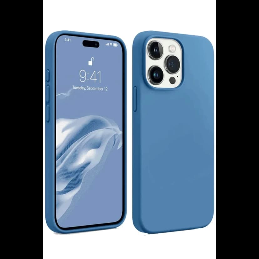 Newface Apple iPhone 15 Pro Max Kılıf First Silikon - Mavi