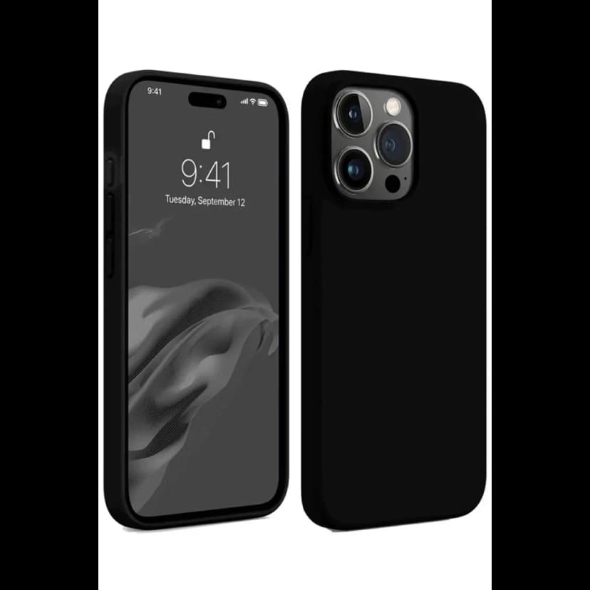 Newface Apple iPhone 15 Pro Max Kılıf First Silikon - Siyah